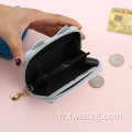 Nouveau arrivée mignonnes cils imperméables laser en cuir en cuir portefeuille Carte de voyage porte-sac à main portefeuille femme